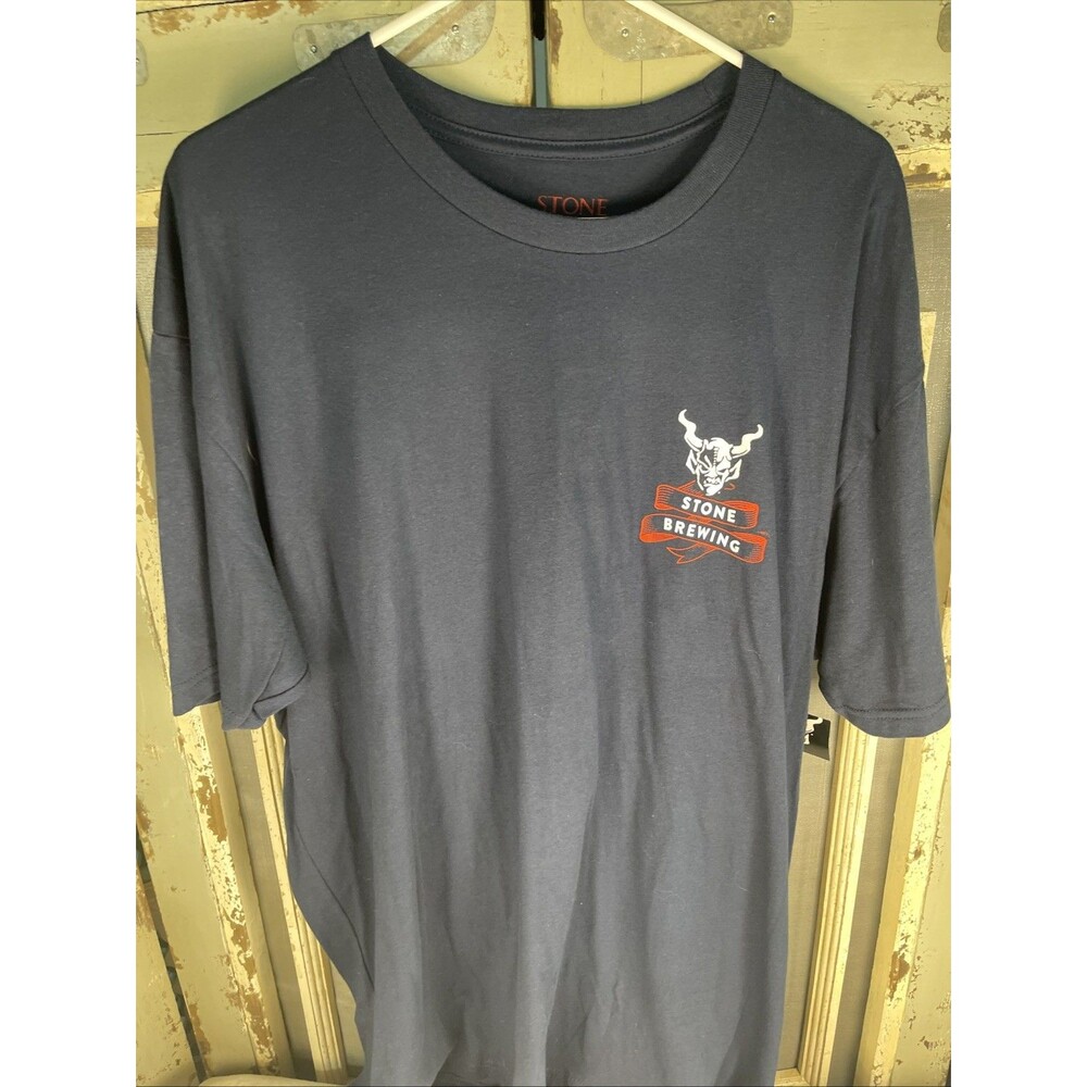 NWT STONE BREWING Double Sided Short Sleeve LOGO T Shirt XXLarge